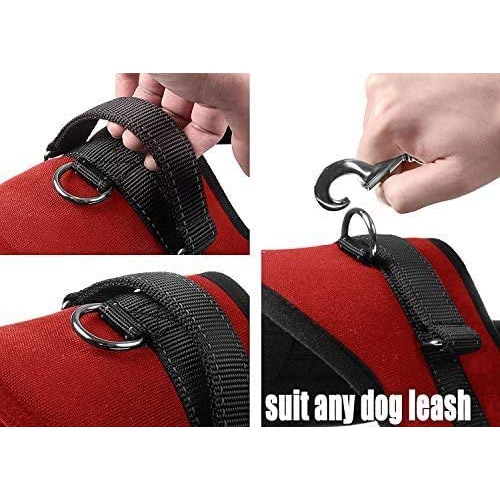 ISTAR Adjustable Breathable Dog Harness Vest with Handle, Military Training, Hunting, for Medium Dogs