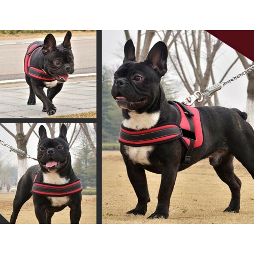 ISTAR Adjustable Breathable Dog Harness Vest with Handle, Military Training, Hunting, for Medium Dogs