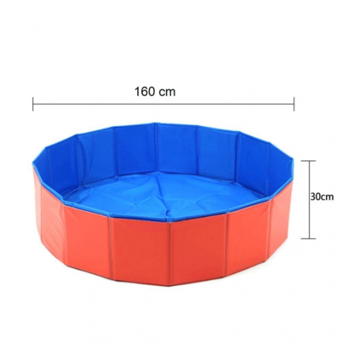 Bain de chien pliable 63" chien de bain chien de bain piscine de bain Kiddie piscine pour chiens chats et enfants L