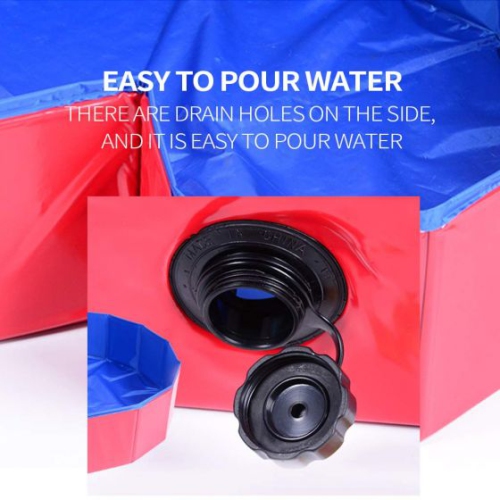 Bain de chien pliable 63" chien de bain chien de bain piscine de bain Kiddie piscine pour chiens chats et enfants L