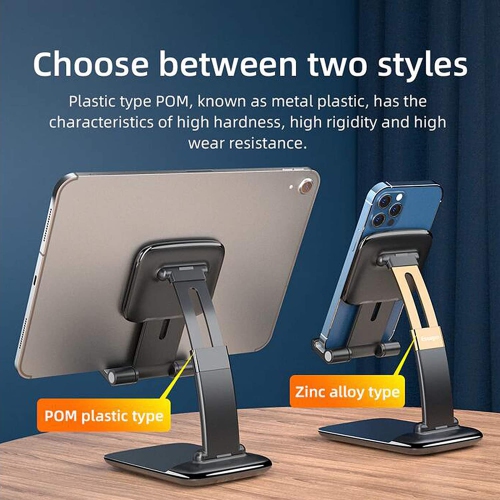 WINGOMART Cell Phone Stand Angle Height Adjustable Desktop Phone Holder Thick Case Friendly Phone Holder Stand for Desk - Refurbished Good