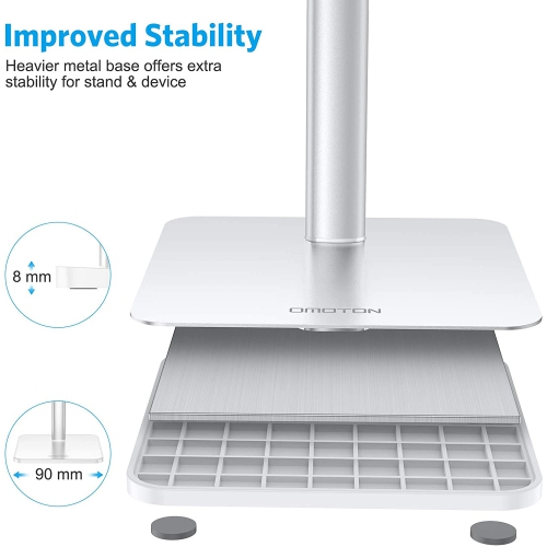 WINGOMART Cell Phone Stand, Adjustable Angle Height Desk Phone Dock Holder for iPhone SE 2/11 / 11 Pro/XS Max/XR, Samsung Galaxy Note 20/ S20/ S10/