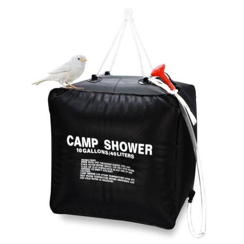 ISTAR 10 Gallon / 40L Solar Shower Bag, Solar Heating, Camping, 45 ° C Hot Water Shower Bag, Hiking, Mountaineering