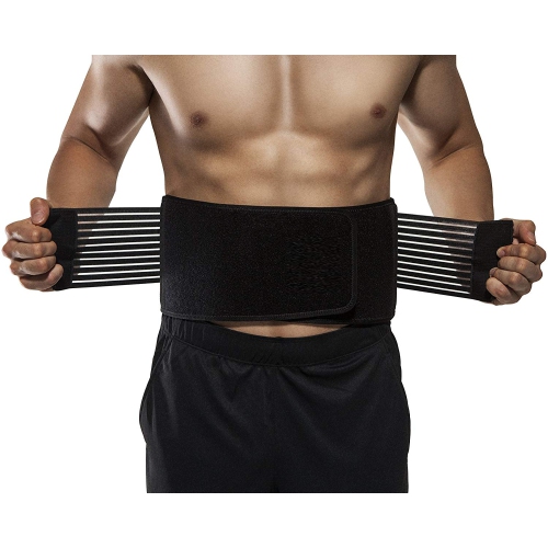 ISTAR Lumbar Support Belt for Lower Back Pain Herniated Disc, Sciatica,  Scoliosis, Posture Corrector for Women and Men with Removable for Heavy  Lifting - Large