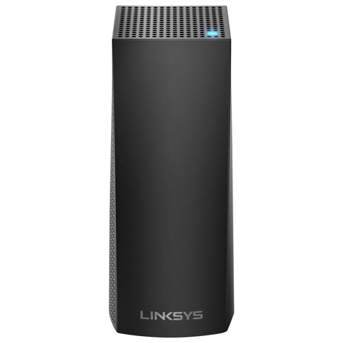 Linksys Velop Wireless AC2200 MU-MIMO Mesh Whole Home Wi-Fi System Single Node- 1 Pack - Black - Refurbished