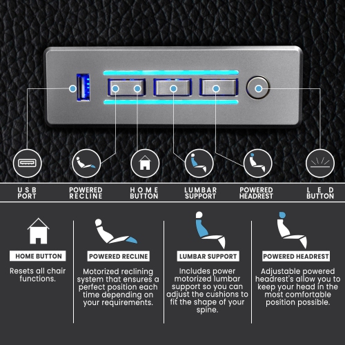Valencia Tuscany Top Grain 11000 Italian Nappa Leather Power Reclining, Lumbar, Dark Chocolate Home theatre Seating 4-seat Loveseat Left