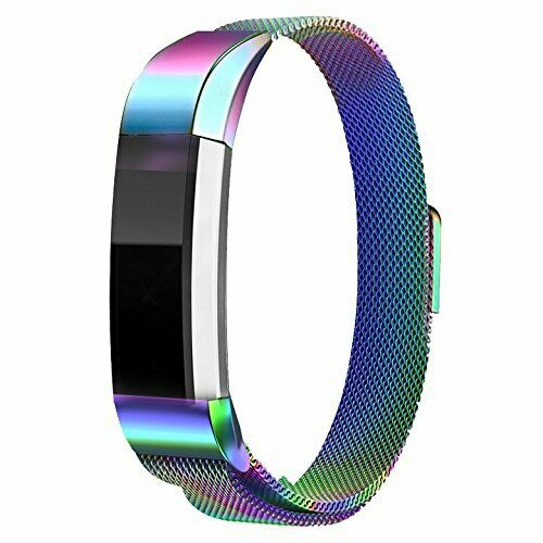 2 Pack Magnet Watch Wrist Band Strap Compatible For FitBit Alta HR Ace