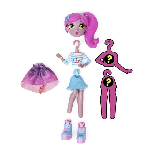 Off The Hook Style Doll, Vivian, 4-inch Small Doll with Mix and Match Fashions, for Girls Aged 5 and Up