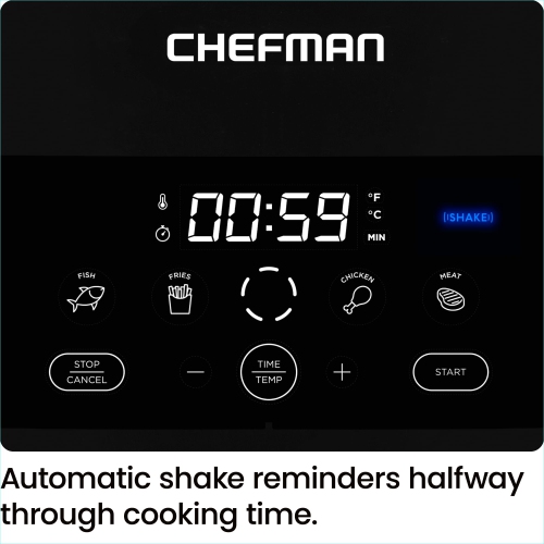 Chefman TurboFry Touch 8 Quart Air Fryer w/XL Viewing Window & Advanced Digital Display