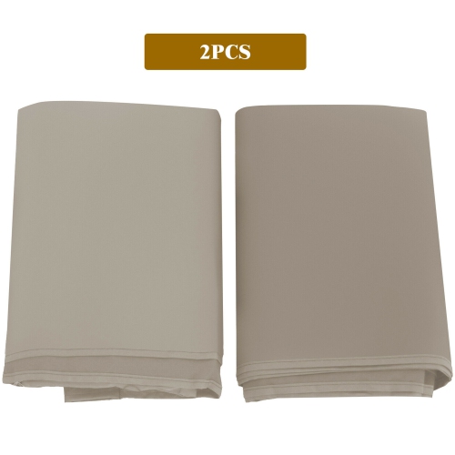 Gymax 2PCS 16x4 Ft Universal Replacement Canopy for Pergola Structure Sun Awning Beige