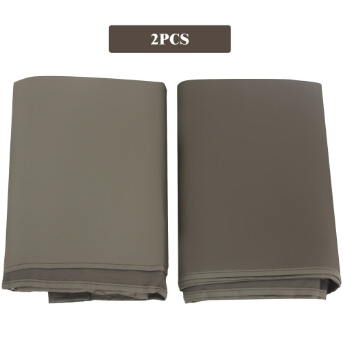 Gymax 2PCS 16x4 Ft Universal Replacement Canopy for Pergola Structure Sun Awning Brown