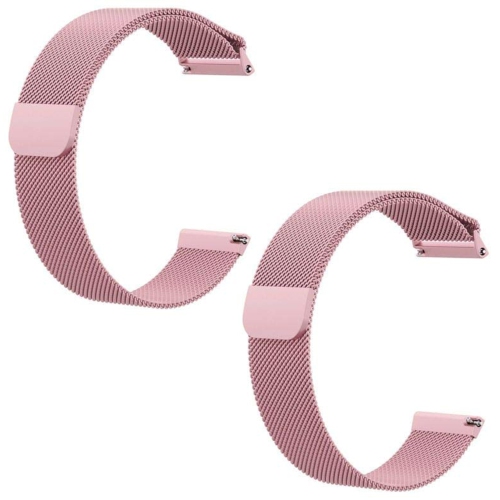 2 PACK Replacement For Fitbit Versa Watch Band Wrist Stainless steel Metal Strap