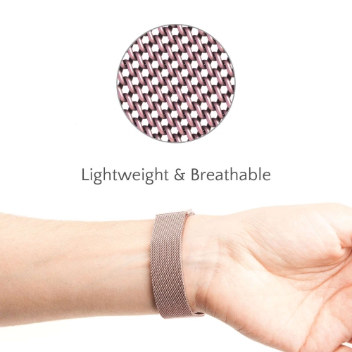 2 PACK Replacement For Fitbit Versa Watch Band Wrist Stainless steel Metal Strap