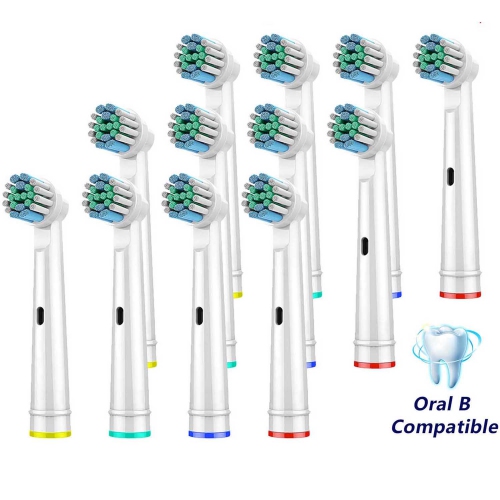 ISTAR Electric Toothbrush Replacement Heads Compatible Oral B Braun  Replacement Brush Heads Soft-Bristled (12 - Pack)