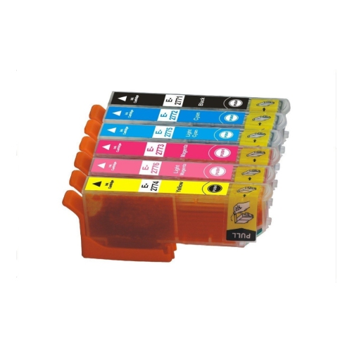 Image 1 de 1.. Paquet de 6 cartouches d’encre compatible T277XL d’Epson pour imprimantes T2771XL/T2772XL/T2773XL/T2774XL/T2775XL/T2776XL d’Epson