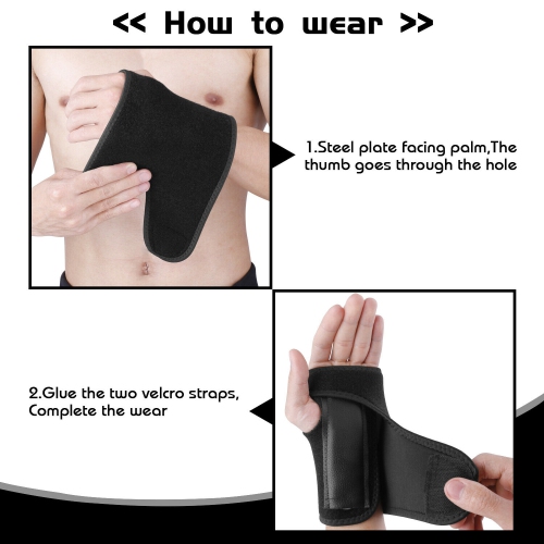 Wrist Hand Brace Support Splint Carpal Tunnel Sprain Arthritis Sports For Arthritis, Tendonitis, Sprains, Sports Injuries Pain Relief
