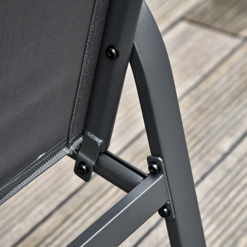 Outsunny 4-Piece Patio Furniture Set Garden Conversation Set with Loveseat, Single Chairs and Coffee Table for Backyard Poolside Balcony