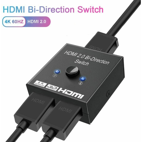 Commutateur HDMI 2 entrées 4K HDCP 2.2 => Livraison 3h gratuite