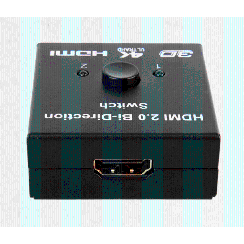 4K HDMI Switcher Bi-Direction 2 Input 1 Output, 1 Input 2 Output, Supports 4K 3D HD 1080P Compatible for Firestick, Xbox PS4 Roku HDTV