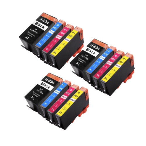 TONER4U  - 12Pk (3Set) Compatible 934Xl, 935Xl Ink Cartridge for HP 934Xl 935Xl Printer, Officejet 6812, 6815, 6230, Officejet Pro 6830, Pro 6835