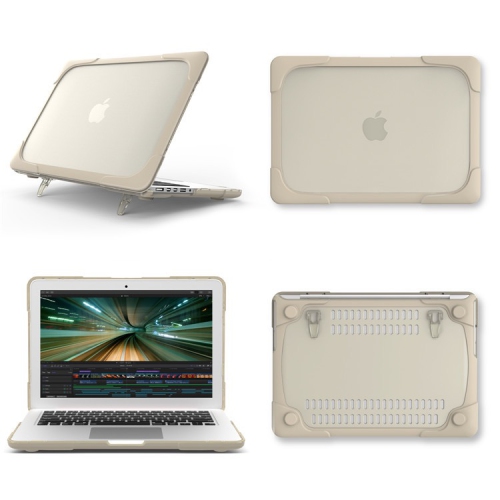 【CSmart】 Matte Shockproof Transparent Hard Plastic Laptop Case Cover for Apple Macbook Pro 16" 2019 2020 A2141, Beige