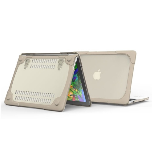 【CSmart】 Matte Shockproof Transparent Hard Plastic Laptop Case Cover for Apple Macbook Pro 16" 2019 2020 A2141, Beige