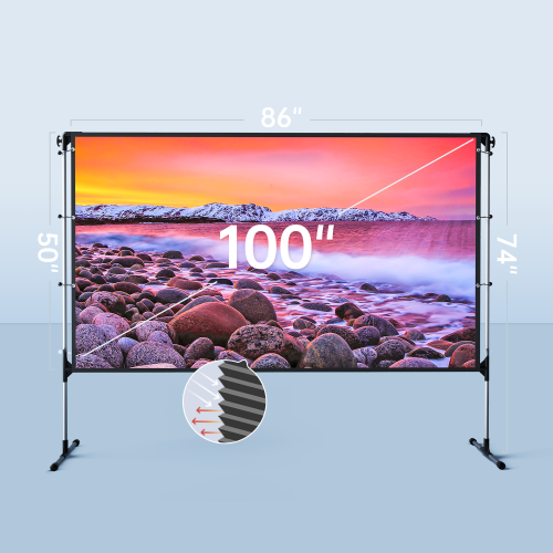 Vankyo - Écran de projecteur Staytrue 100 "- Blanc