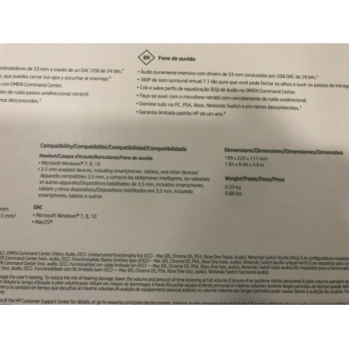 HP OMEN Blast Headset 1A858AA#ABL