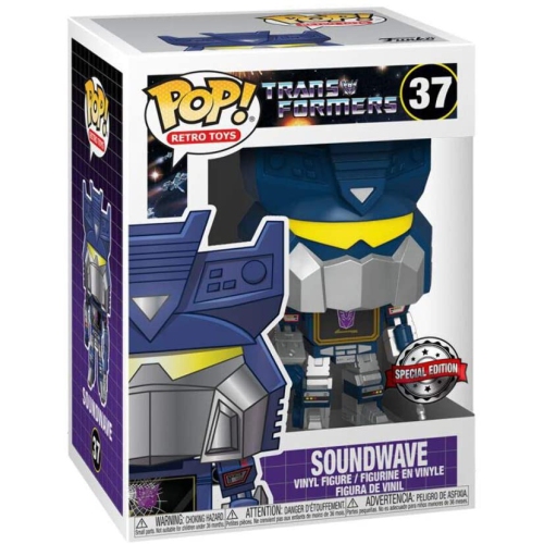 FUNKO  Pop Retro Toys Transformers 3.75 Inch Static Figure Exclusive - Soundwave #37
