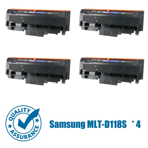 Printer Pro™ 4 Pack Samsung MLT-D118S Black Toner Cartridge-Samsung Printer M3065FW/M3015DW