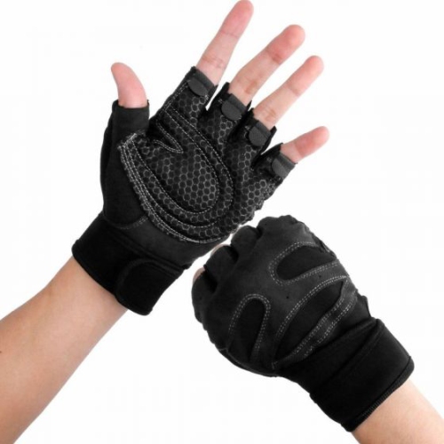 ISTAR  Xl Life Half Finger Weightlifting Gloves for Gym, Power Lifting, Exercise, Weightlifting, Cross Fit, Fitness, Sports for Men And Women (Black)