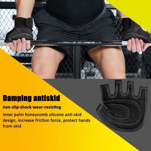 ISTAR LIFE Half Finger Weightlifting Gloves for Gym, Power Lifting, Exercise, Weightlifting, Cross Fit, Fitness, Sports for Men and Women