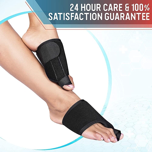 ISTAR Big Toe Corrector Straightener Bunion Brace With Splint - Hallux Valgus Pad, Joint Pain Relief, Alignment Treatment - Orthopedic Sleeve Foot Wrap Support For Men And Women (Right)