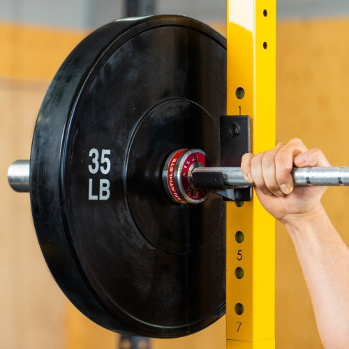 PRISP Olympic Bumper Weight Plate - Rubber Plate for 2 Inch Olympic Barbell with Steel Insert; Pairs, Sets and Single Plates Available