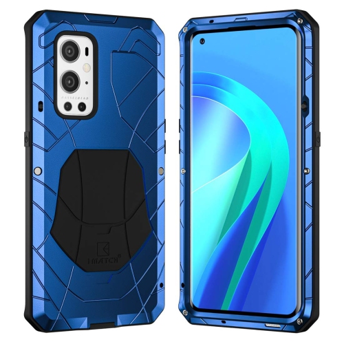 Feitenn Shockproof Metal Bumper for Oneplus 9 Pro 5G Rugged Case, Heavy Duty Dual Layer Cover Armor Military Defender Soft S