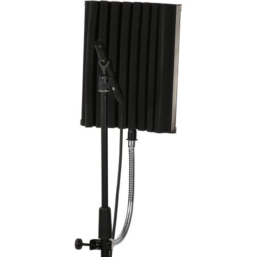 LyxPro VRI-40 Portable Acoustic Isolation Instrument Shield, Sound Absorbing, Reflection Panel with Heavy Duty Gooseneck
