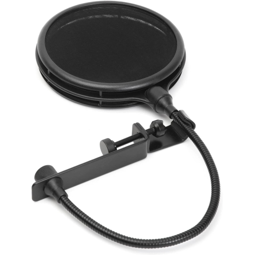 Le filtre anti-souffle pour microphone double couche MOP-28 de LyxPro offre une performance vocale supérieure