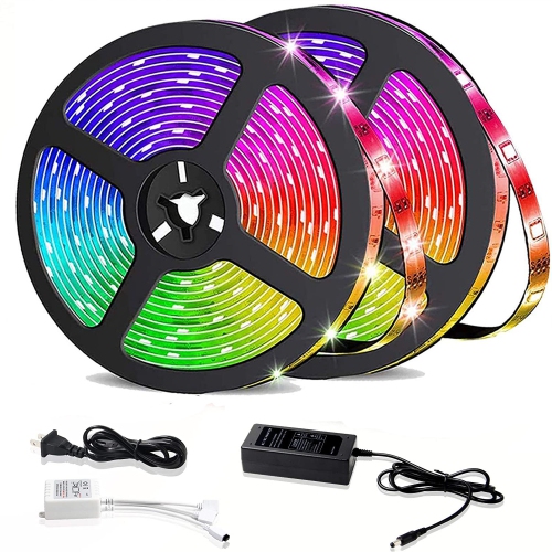 ISTAR Led Lights 32.8t Long Led Strip Lights for Bedroom Color Changing Luces Led para Decoracion Habitacion RGB DIY Color Option with Power Supply