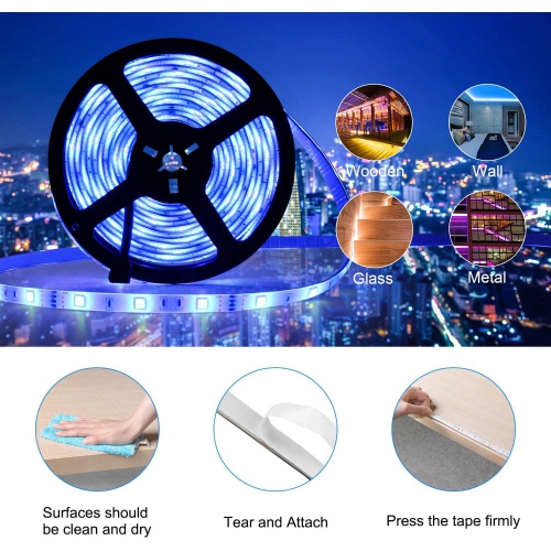 ISTAR Led Lights 32.8t Long Led Strip Lights for Bedroom Color Changing Luces Led para Decoracion Habitacion RGB DIY Color Option with Power Supply