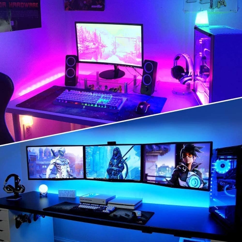 ISTAR Led Lights 32.8t Long Led Strip Lights for Bedroom Color Changing Luces Led para Decoracion Habitacion RGB DIY Color Option with Power Supply