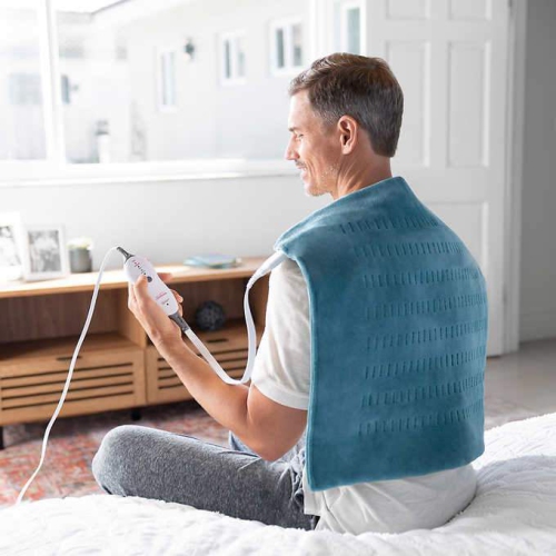 Sunbeam XXL Heating Pad for Fast Pain Relief, Teal