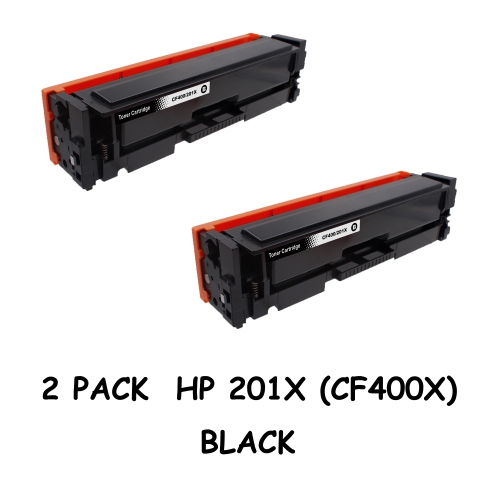 Bestoner™ 2 PK HP 201X/hp 201x/cf400x/hp201/hp201x/HP201/cf400 Black Toner Cartridge LaserJet M252dw/MFP M277n/M277dw