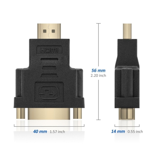 ISTAR DVI Female to HDMI Male Adapter Bi-Directional DVI-D Port Converte with Gold-Plated Cord 1080P Full HD Converter Hdmi to Scart Adaptor
