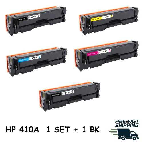 Bestoner™ 5 PK HP 410A BK/M/Y/C Toner Cartridge Color LaserJet Pro M452 M377dw M477