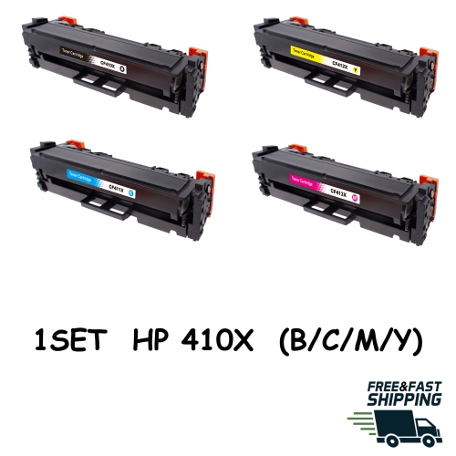 BESTONER  HP 410X (Cf410X Cf411X Cf412X Cf413X) Bk/m/y/c High Yield Toner Cartridge Color Laserjet Pro M452 M377Dw M477