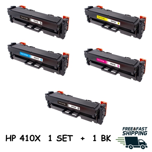 BESTONER  HP 410X (Cf410X Cf411X Cf412X Cf413X) Bk/m/y/c High Yield Toner Cartridge Color Laserjet Pro M452 M377Dw M477