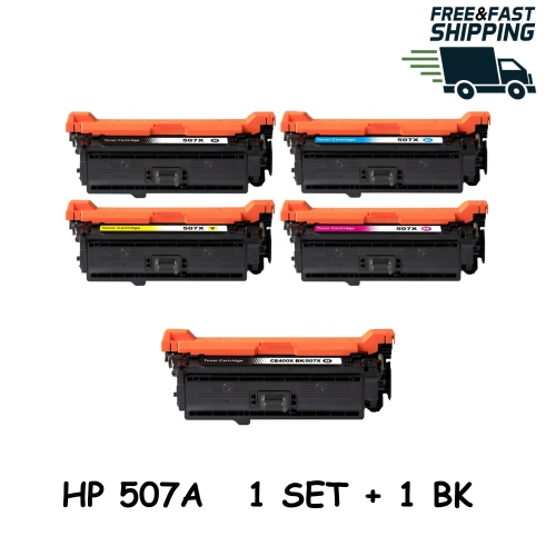 Bestoner™ 5 PK HP 507A/507X BK/M/Y/C Toner Cartridge Color LaserJet M551 M570 M575