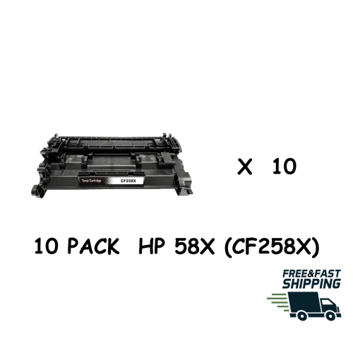 Bestoner™ 10 PK HP 58X/hp58x/58x/HP58X/58X/cf258x HP LaserJet Pro M304 M305 M404 M405 M406 M428 M430- NO CHIP