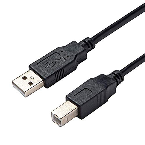 AlyKets USB 2.0 Printer Cable/Cord for Canon MX492 MX490 MX479 MX472 MP150 MP230 MP499 Printer, Brother, HP, Lexmark,