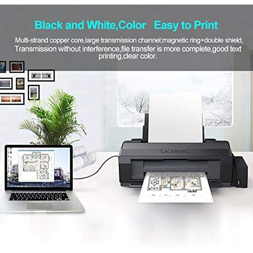 USB Printer Cable Cord Compatible for Brother MFC-L2710DW L2750DW L5700DW L6700DW J805DW J895DW J880DW L8900CDW